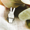 Sunny Weeks Peace Out Enamel Pin