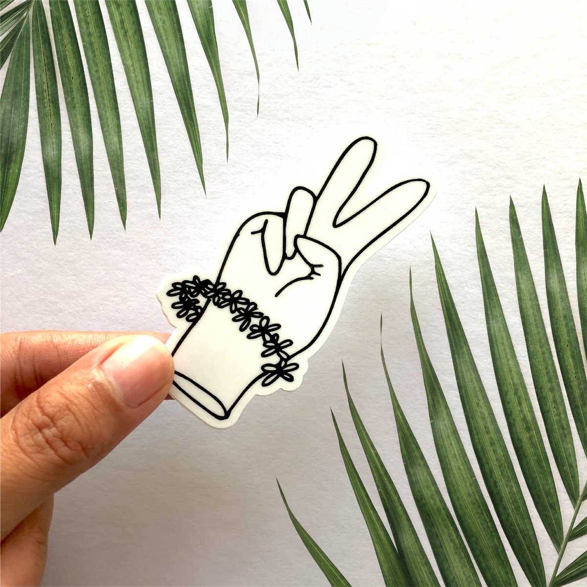 Sunny Weeks "Peace Out" Sticker