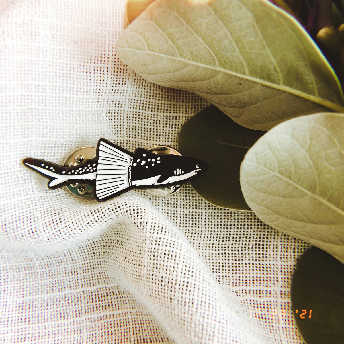 Sunny Weeks Tutu Shark Enamel Pin