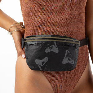 Aloha Collection Aumakua Mini Hip Pack Charcoal/Black