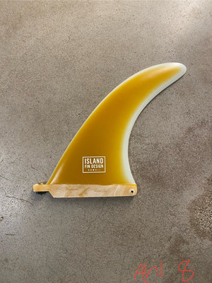 Island Fin Design Ahi 8" OrangeFade