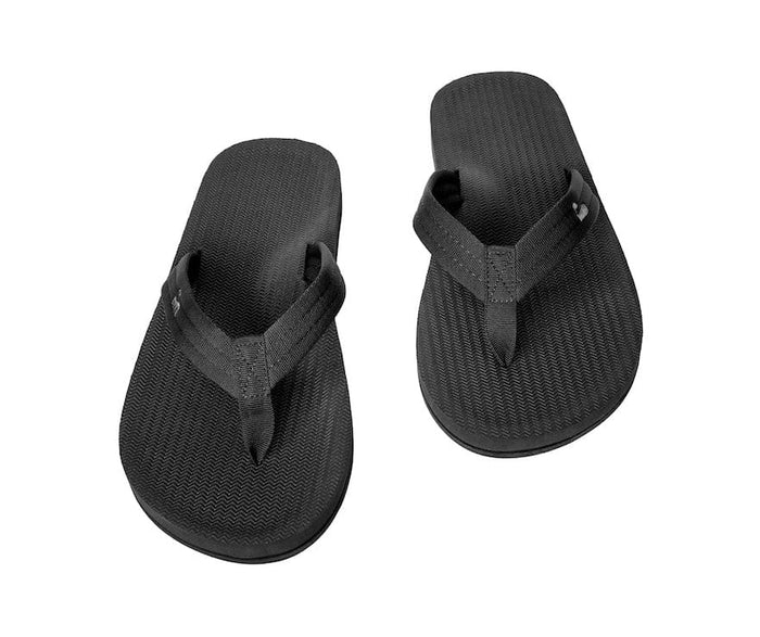 Indosole Mens Easy Living Flip Flop Black