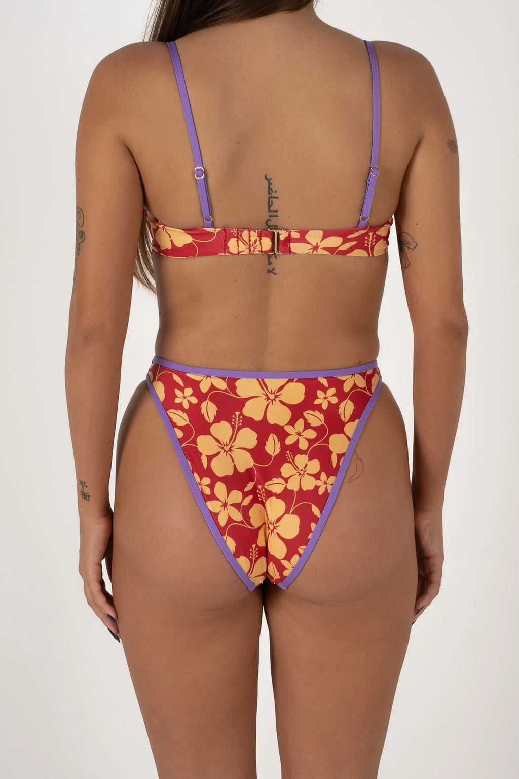 Inner Realm Good Luck Bikini Bottoms Red