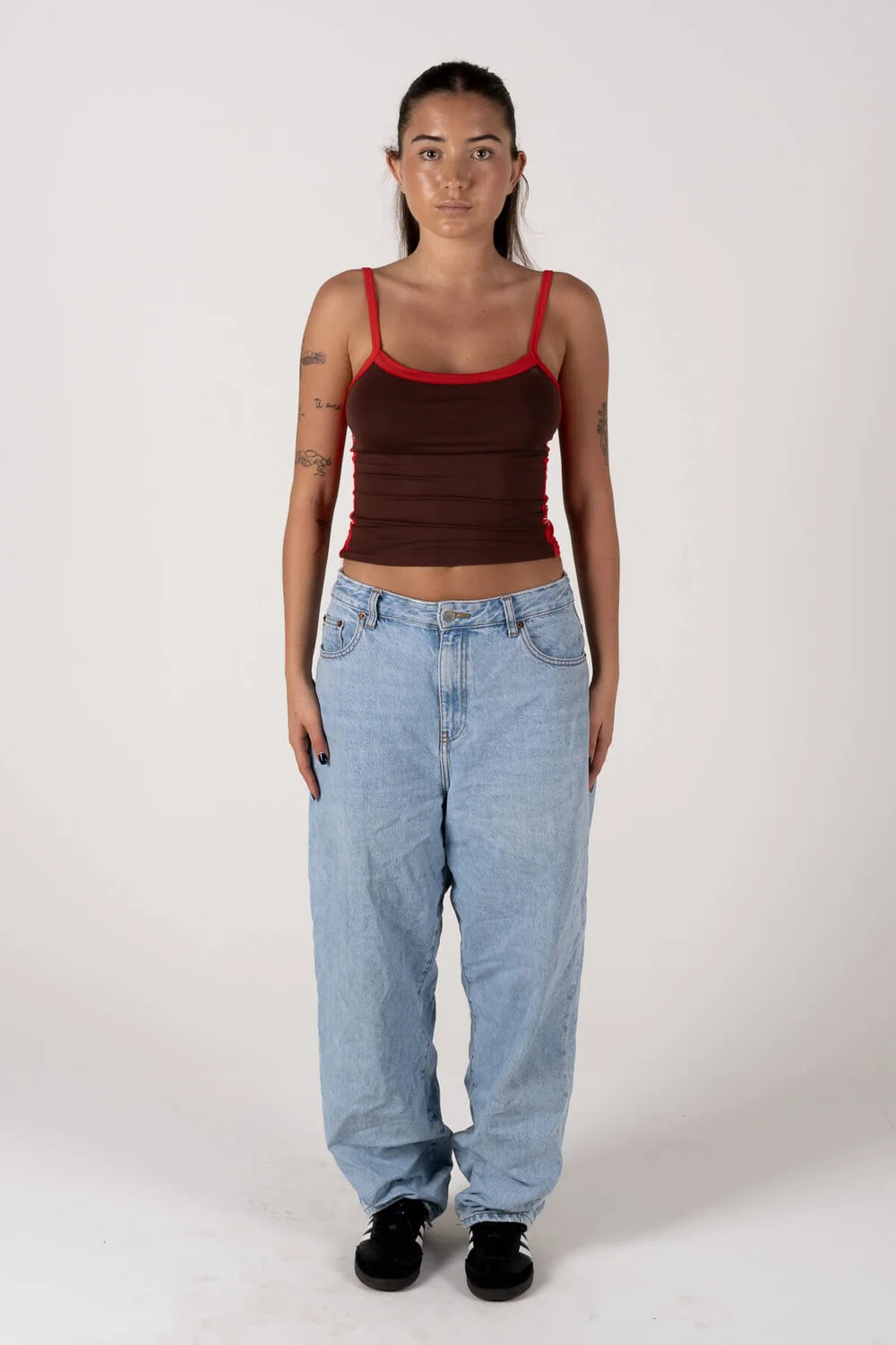 Inner Relm Too Cute Singlet Tank Top Choc