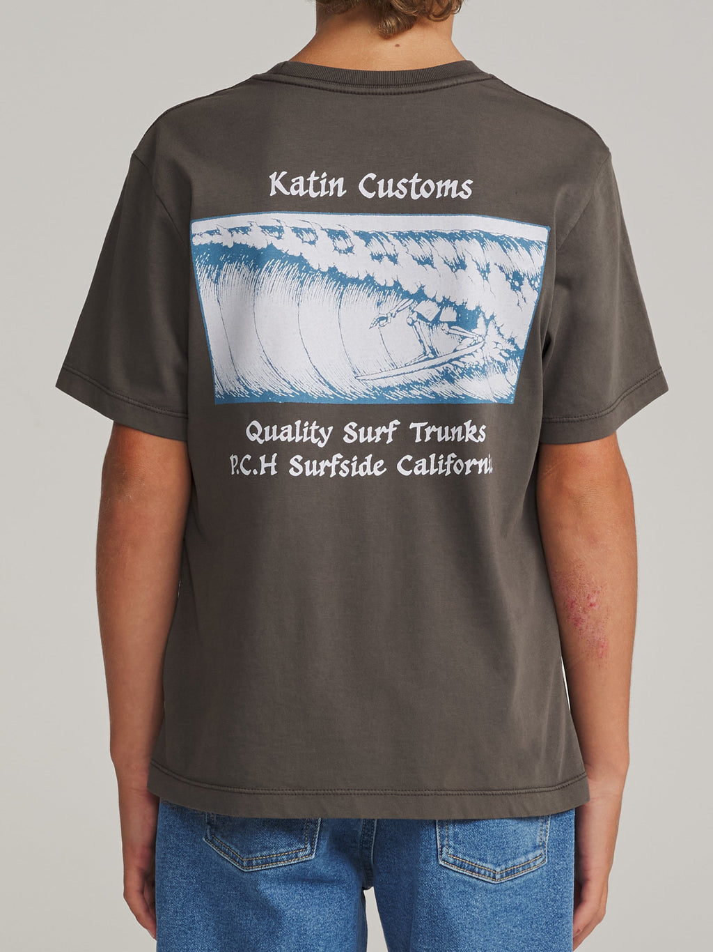 Katin Boys Void Tee Lead Vintage Wash