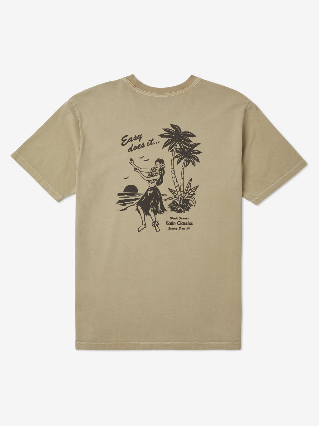 Katin Auana Tee Covert Green Vintage Wash