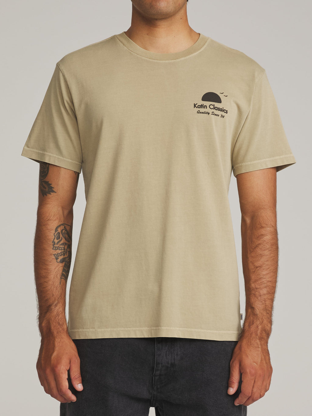 Katin Auana Tee Covert Green Vintage Wash