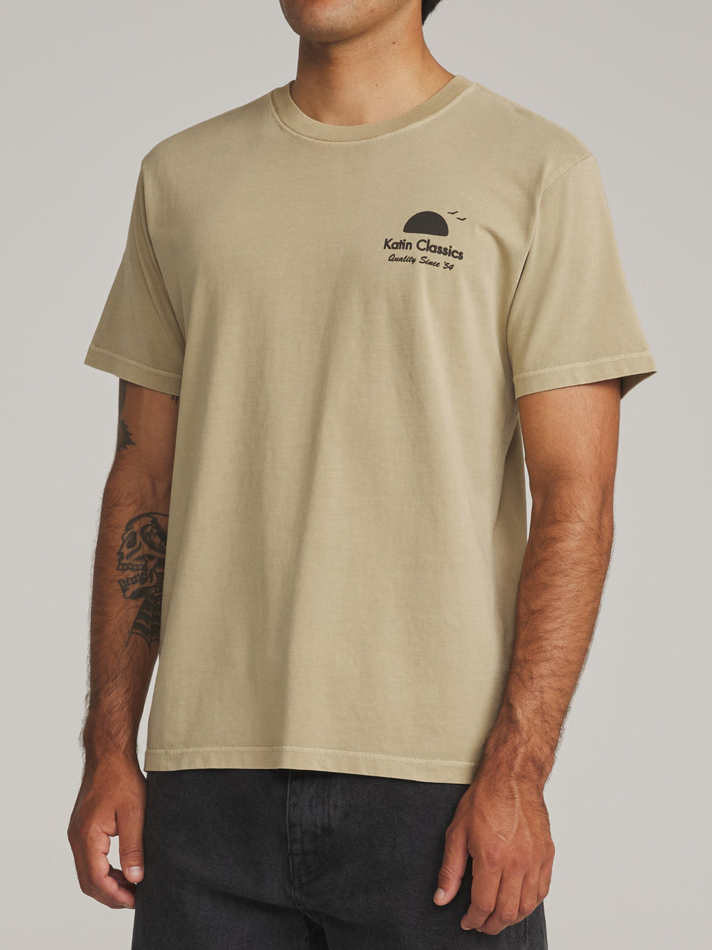 Katin Auana Tee Covert Green Vintage Wash