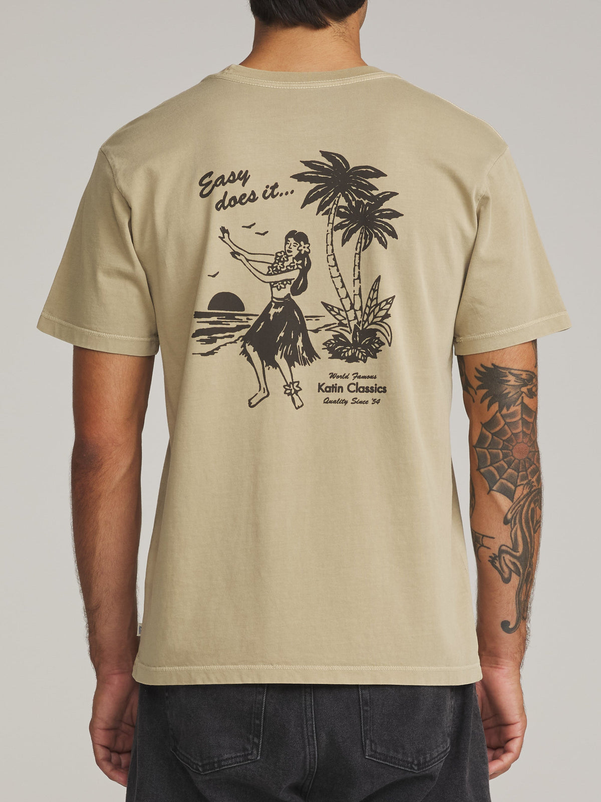 Katin Auana Tee Covert Green Vintage Wash