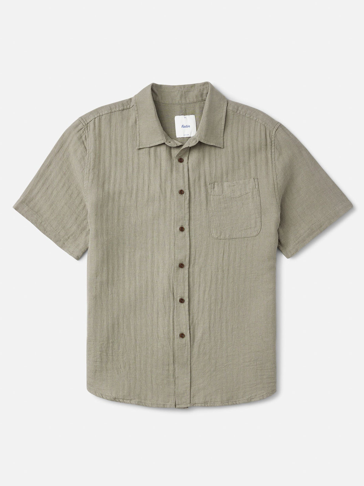 Katin Alan Solid Shirt Gray Green