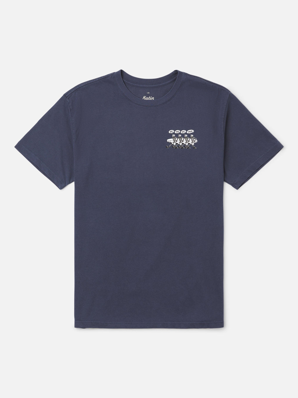 Katin Mas Hermanos Tee Washed Blue Vintage Wash