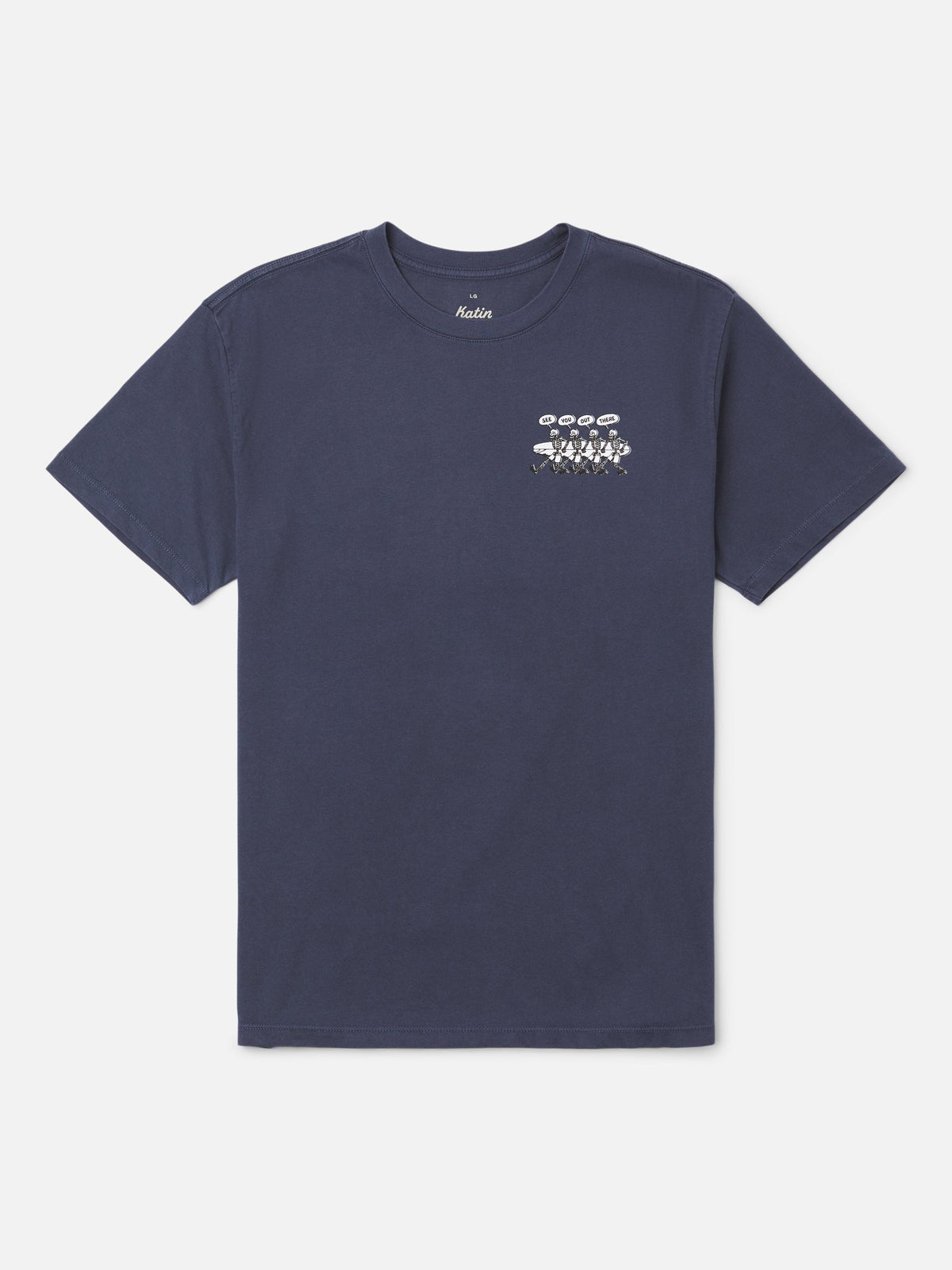 Katin Mas Hermanos Tee Washed Blue Vintage Wash