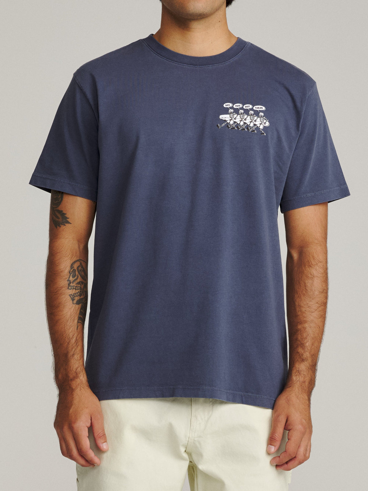 Katin Mas Hermanos Tee Washed Blue Vintage Wash