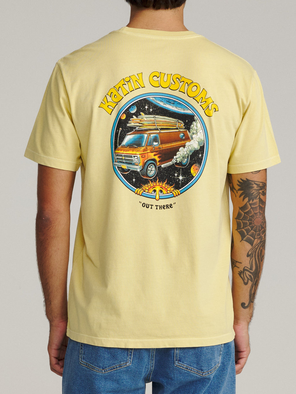 Katin Vantasy Tee Dusty Yellow Vintage Wash