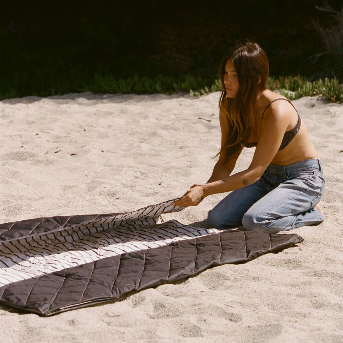 Slowtide Koko Packable Picnic Blanket Cream