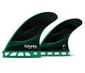 Futures F6 Legacy Honeycomb Quad Fins Green - SantoLoco Hawaii
