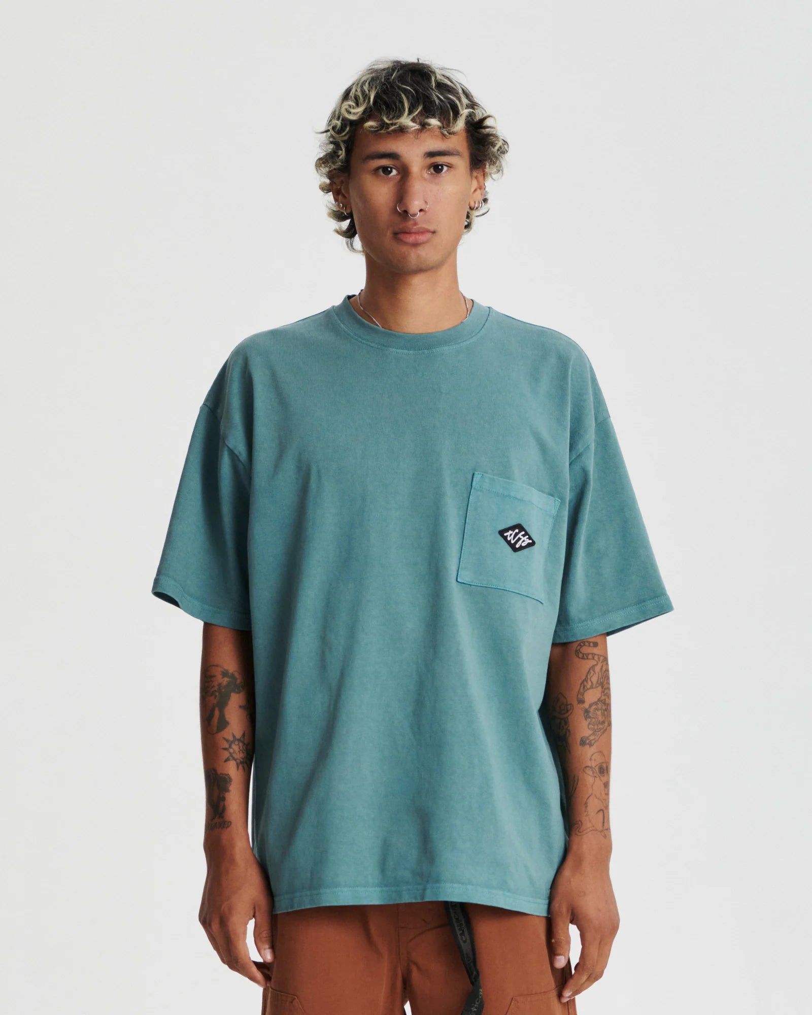 TCSS Scribble Pocket Tee Ocean