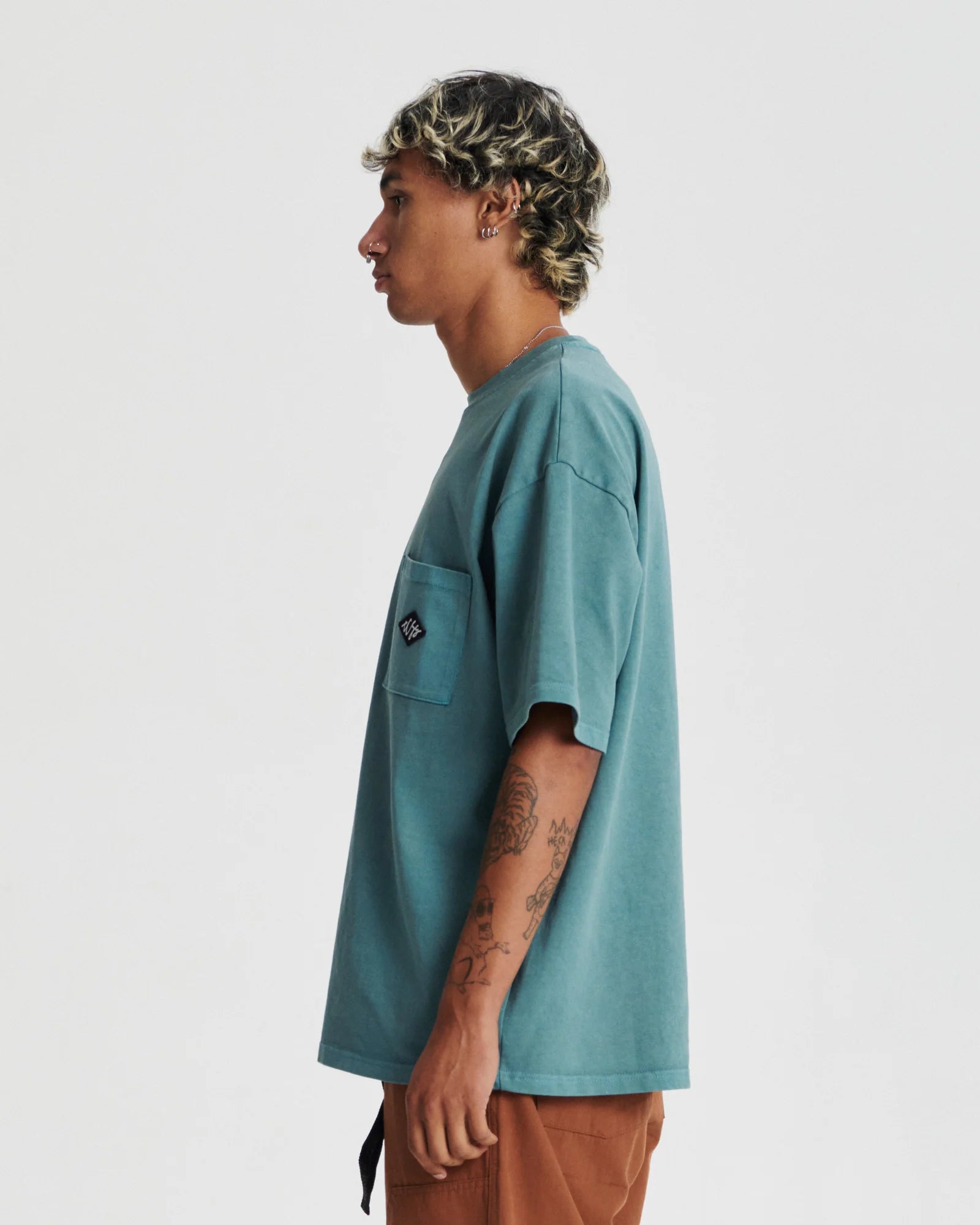 TCSS Scribble Pocket Tee Ocean