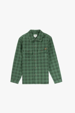 Rhythm Cord Check Overshirt GRN