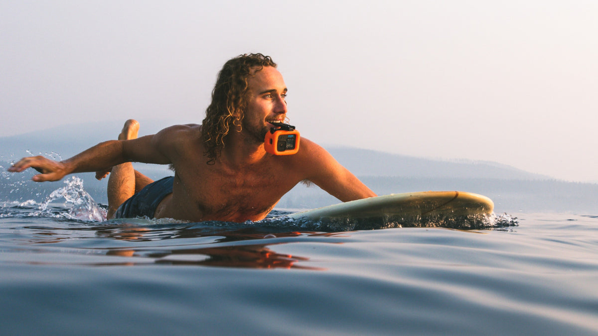 GoPro Bite Mount while surfing