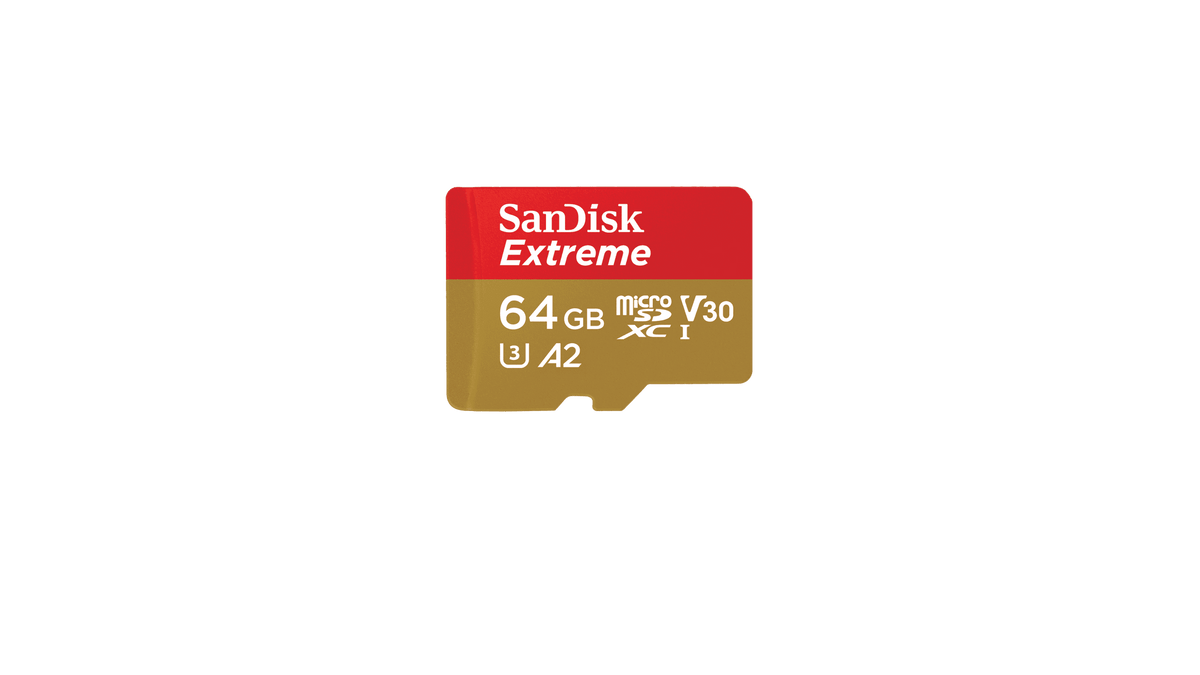SanDisk Extreme 64GB microSDXC card for GoPro