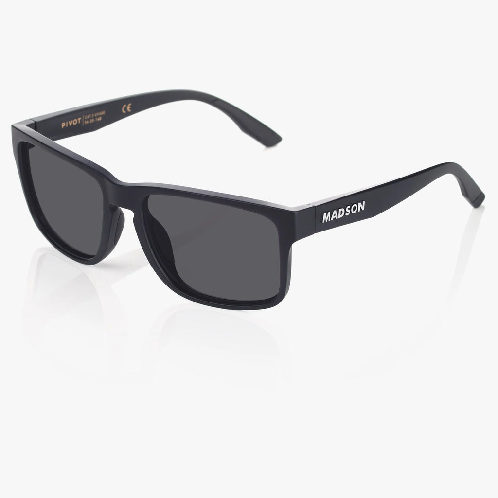 Madson Pivot Sunglasses Black Matte / Grey Polarized