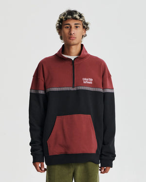 TCSS Offset Rib Zip Crew Ruby