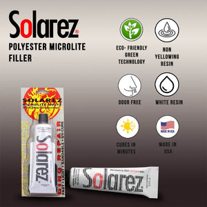 Solarez Polyester Microlite Ding Repair 2oz Tube (Lightweight, Sandable Filler)
