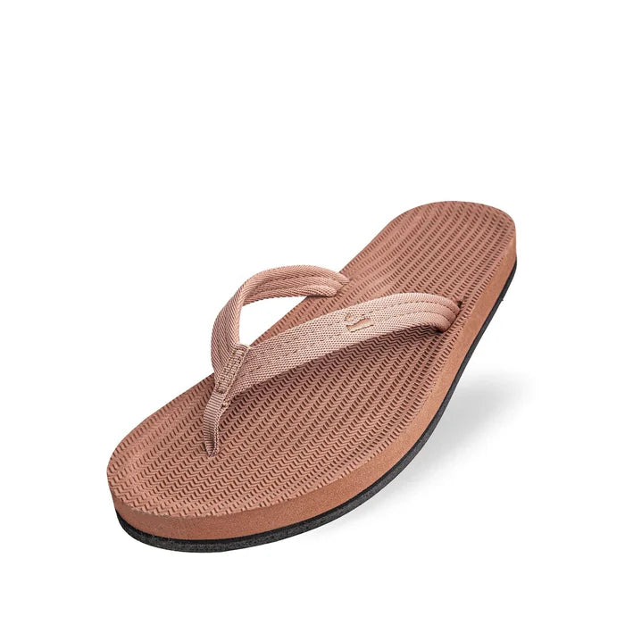 Indosole Womens Easy Living Flip Flops Rust