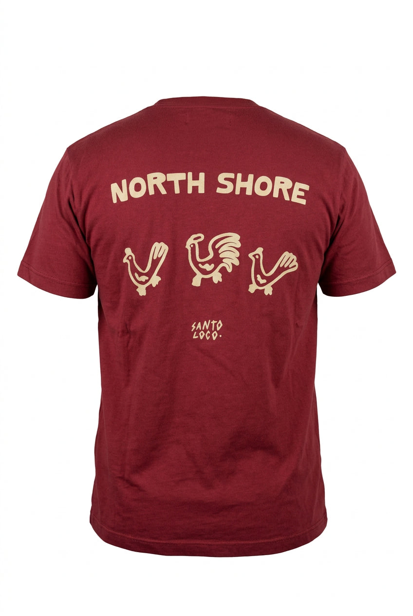 SantoLoco Chicken Tee - Vintage Red