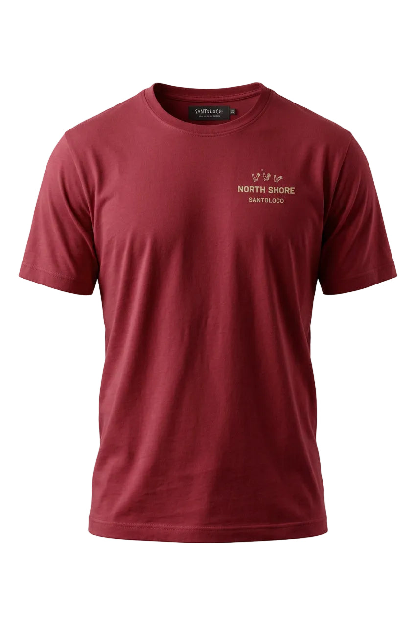 SantoLoco Chicken Tee - Vintage Red