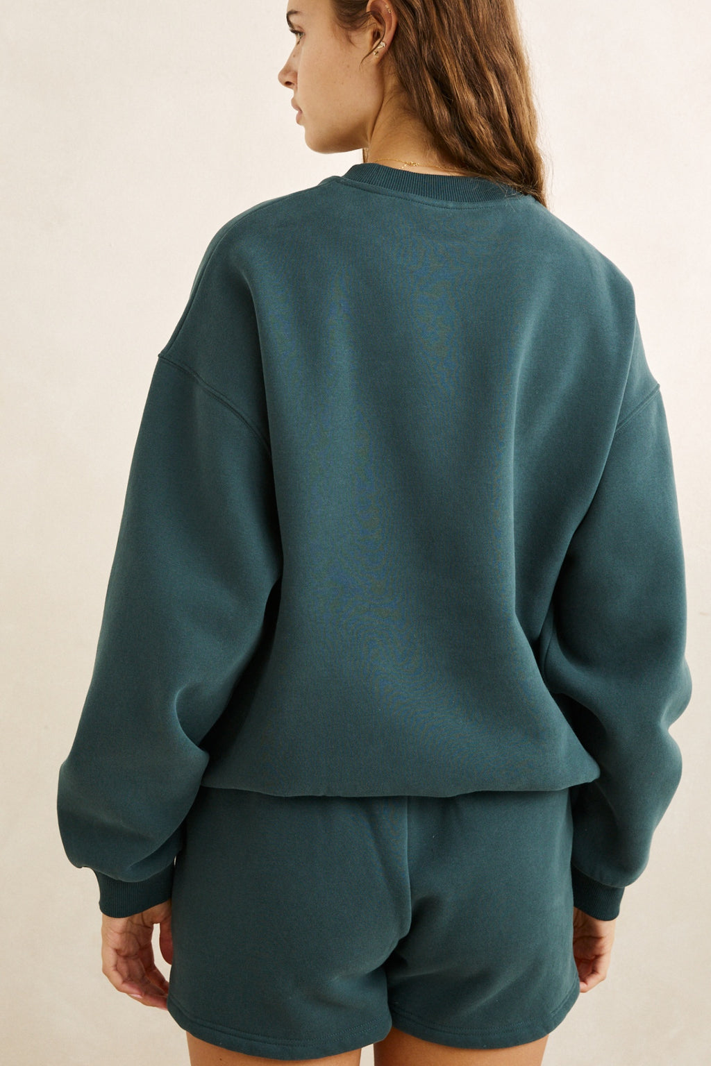 Rhythm Collegiate Oversized Crew Neck Fleece Forest