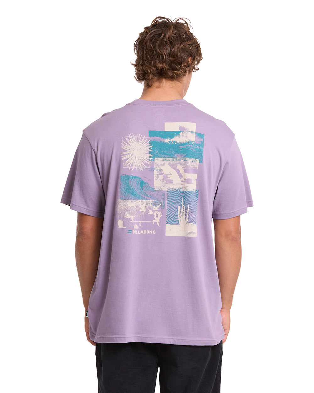 Billabong Montage Premium SS T-Shirt Purple Ash