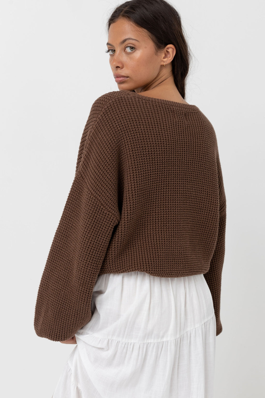 Rhythm Classic Knit Jumper Chocolate