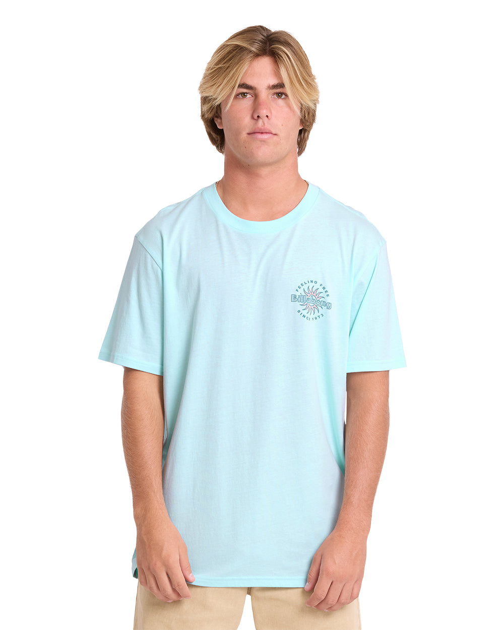 Billabong Single Fin Premium SS T-Shirt Coastal Blue
