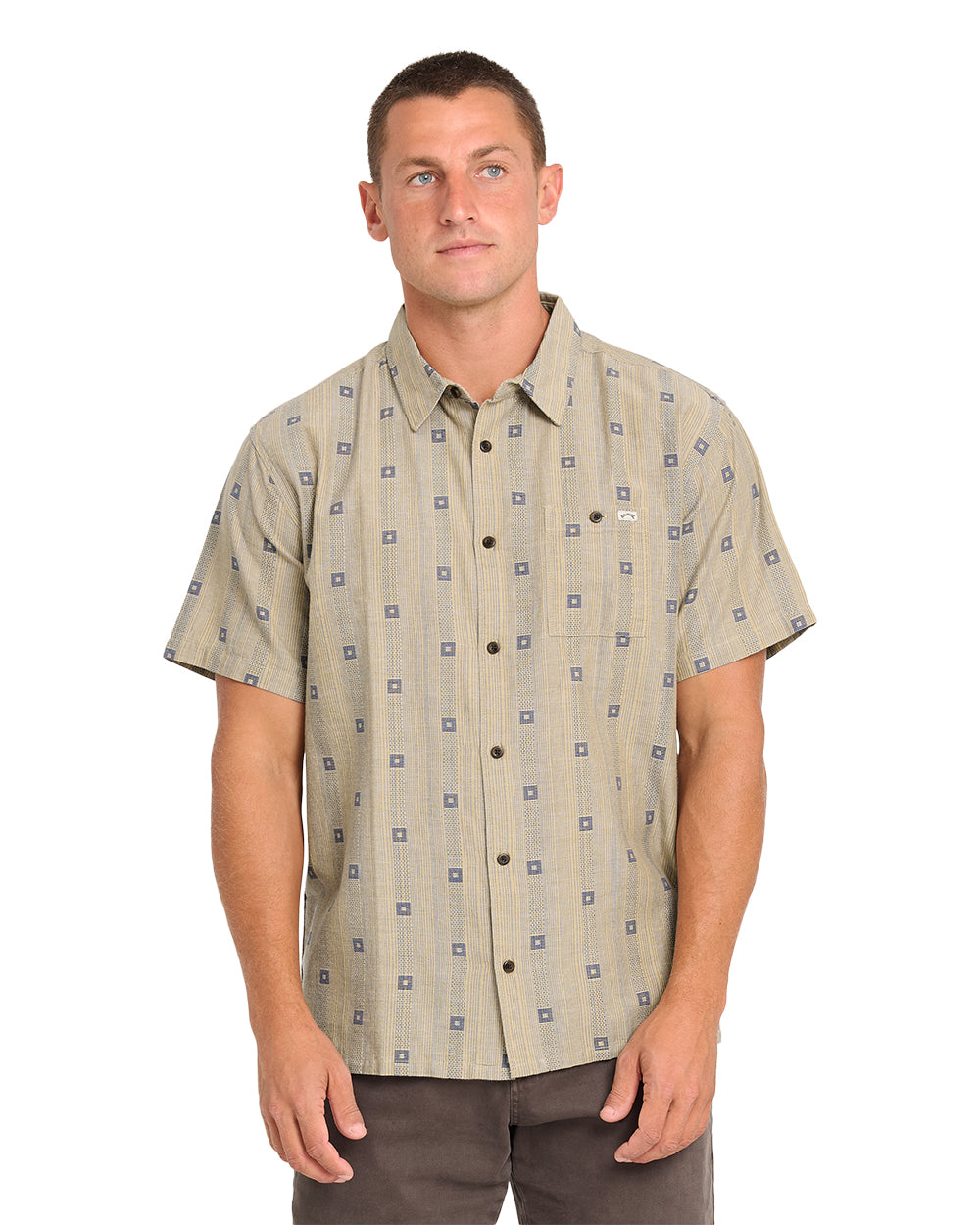 Billabong Sundays Jacquard SS Shirt Pale Khaki