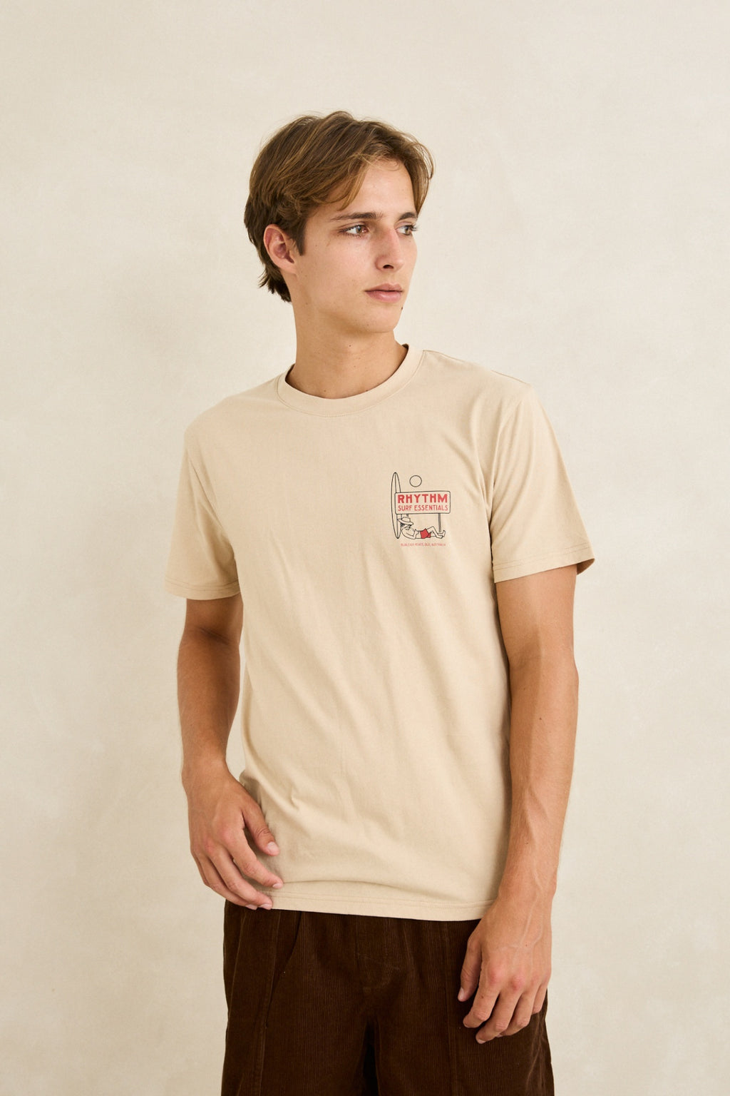 Rhythm Bike Wanderer SS T-Shirt Sand