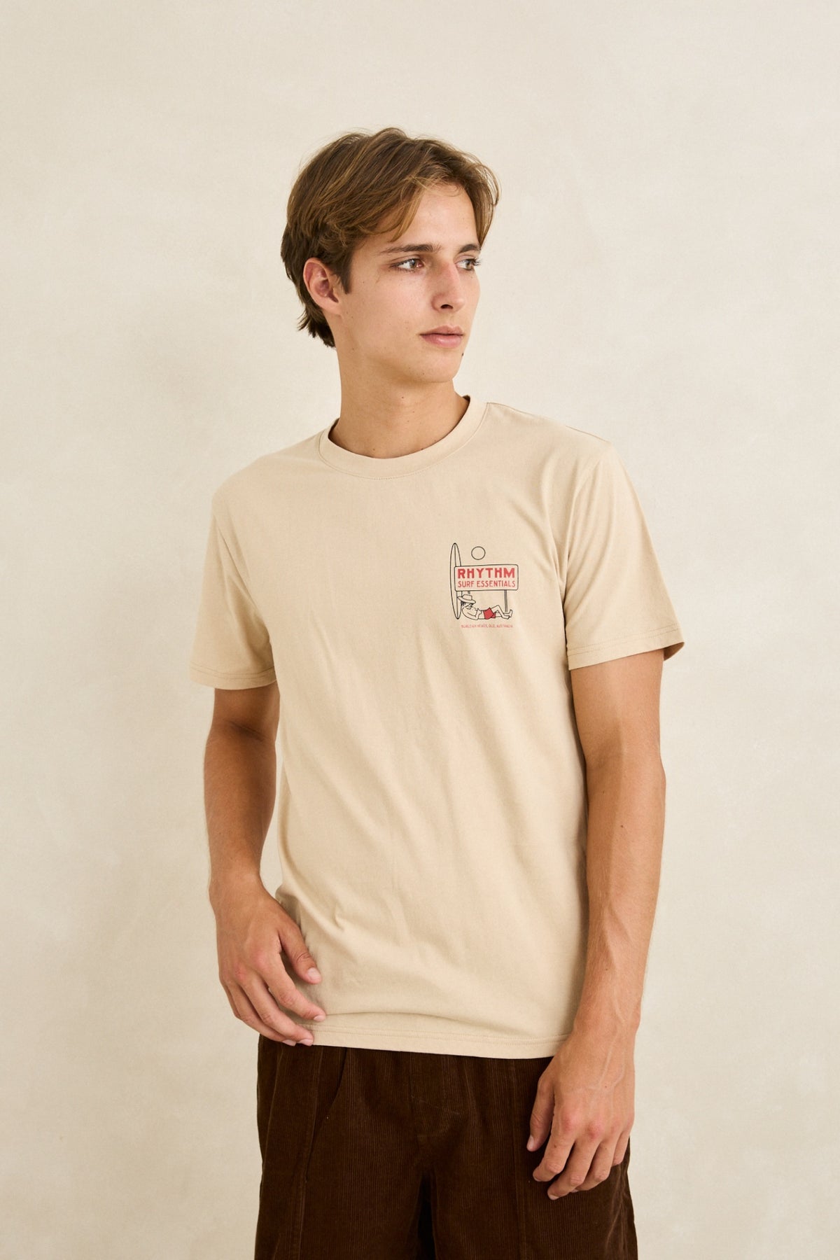 Rhythm Bike Wanderer SS T-Shirt Sand