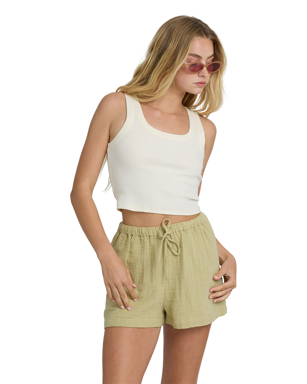 Billabong Rerun Knit Tank White Cap