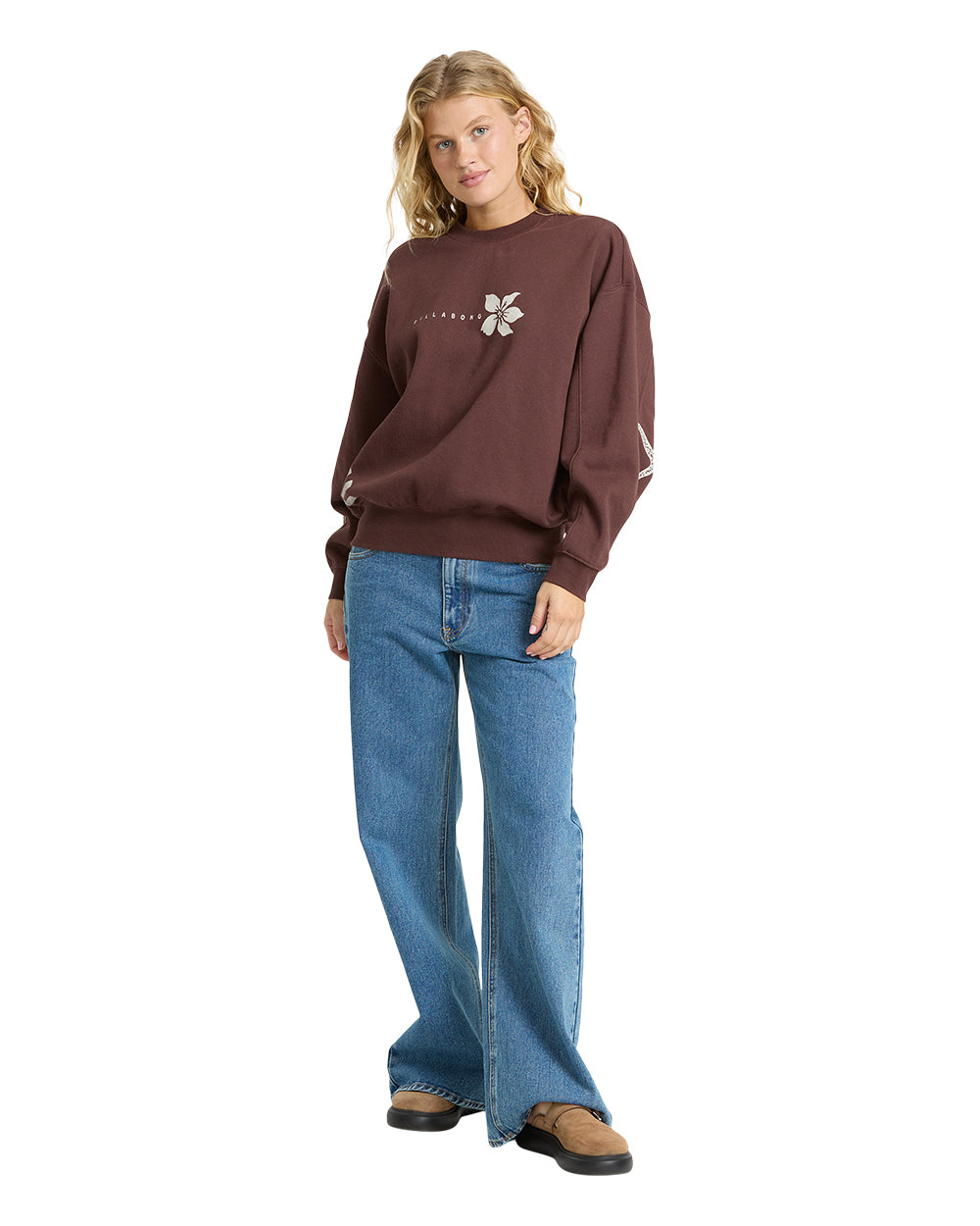 Billabong Surf Club Kendal Crew Fleece Teak