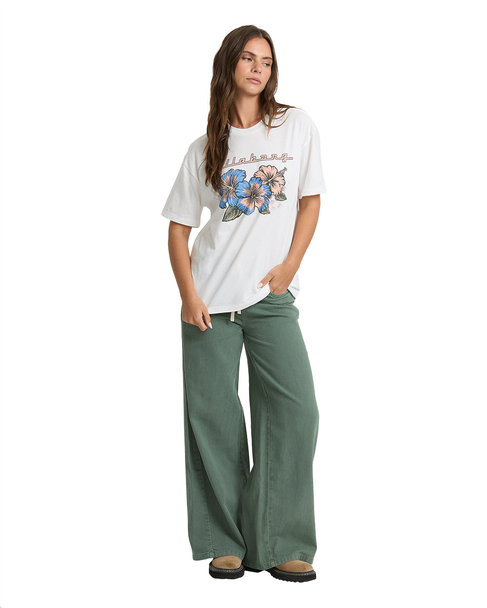 Billabong Racing Hearts SS Tee Salt Crystal