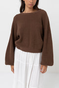 Rhythm Classic Knit Jumper Chocolate