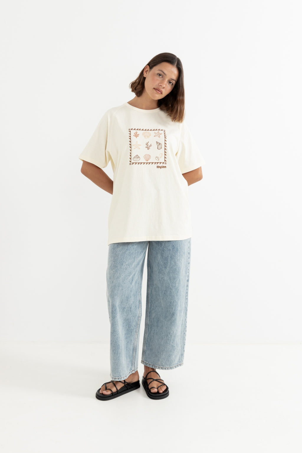 Rhythm Sea Ranch Shell Tee Vintage White