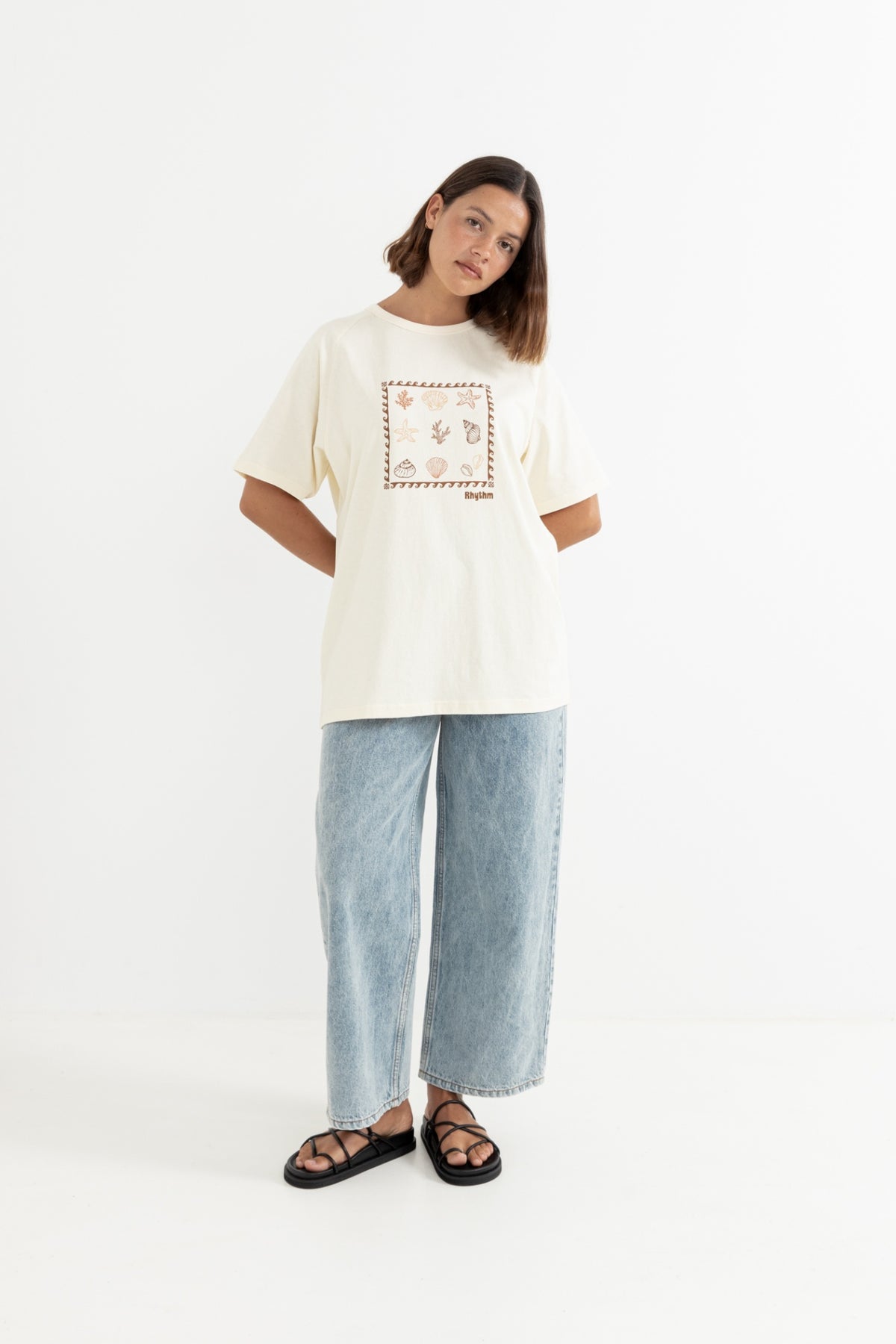 Rhythm Sea Ranch Shell Tee Vintage White
