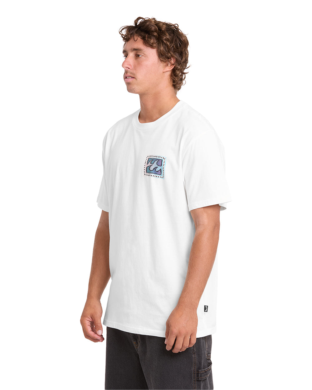 Billabong Crayon Wave Premium SS T-Shirt Off White