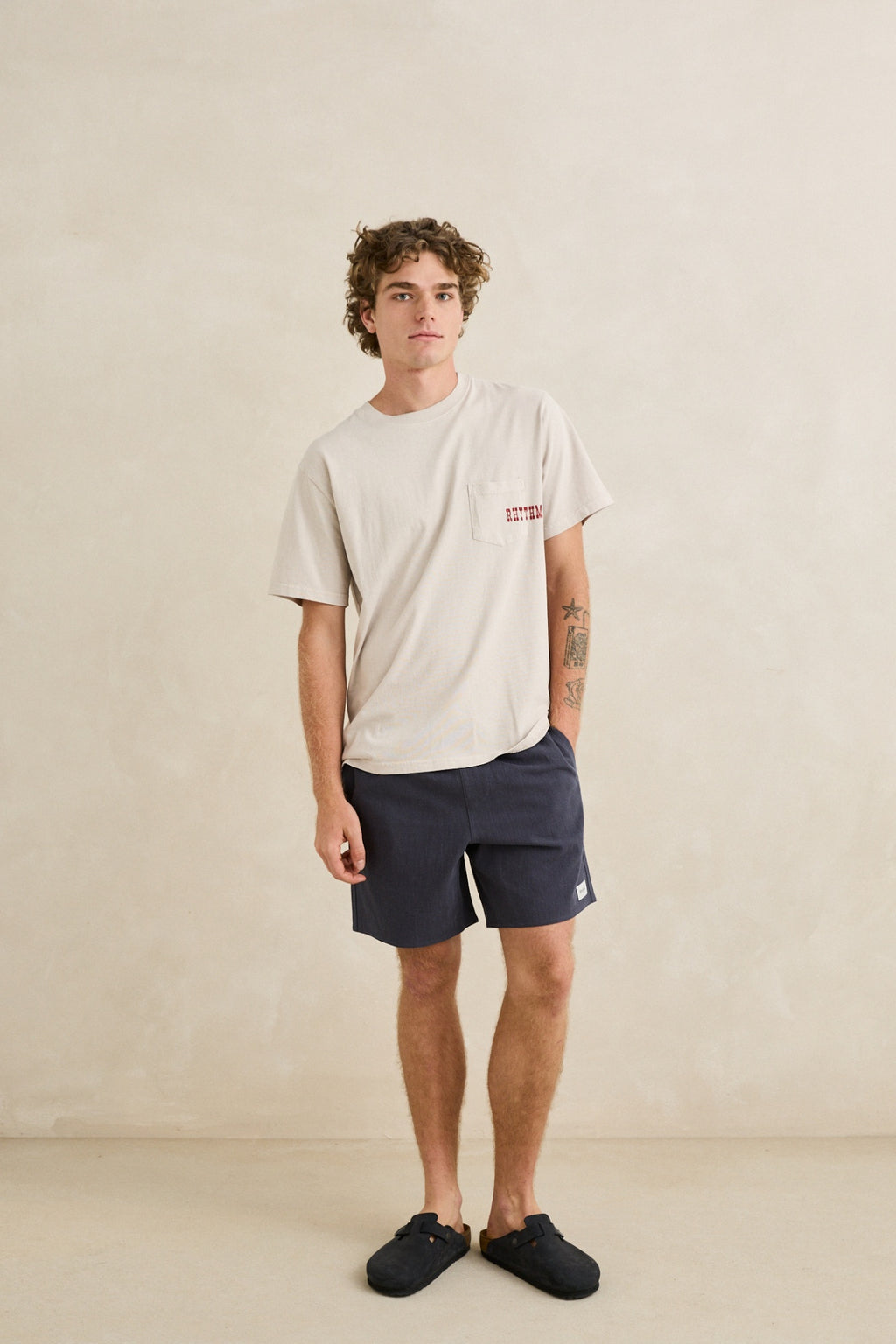 Rhythm Durango Vintage Pocket SS T-Shirt Moonrock