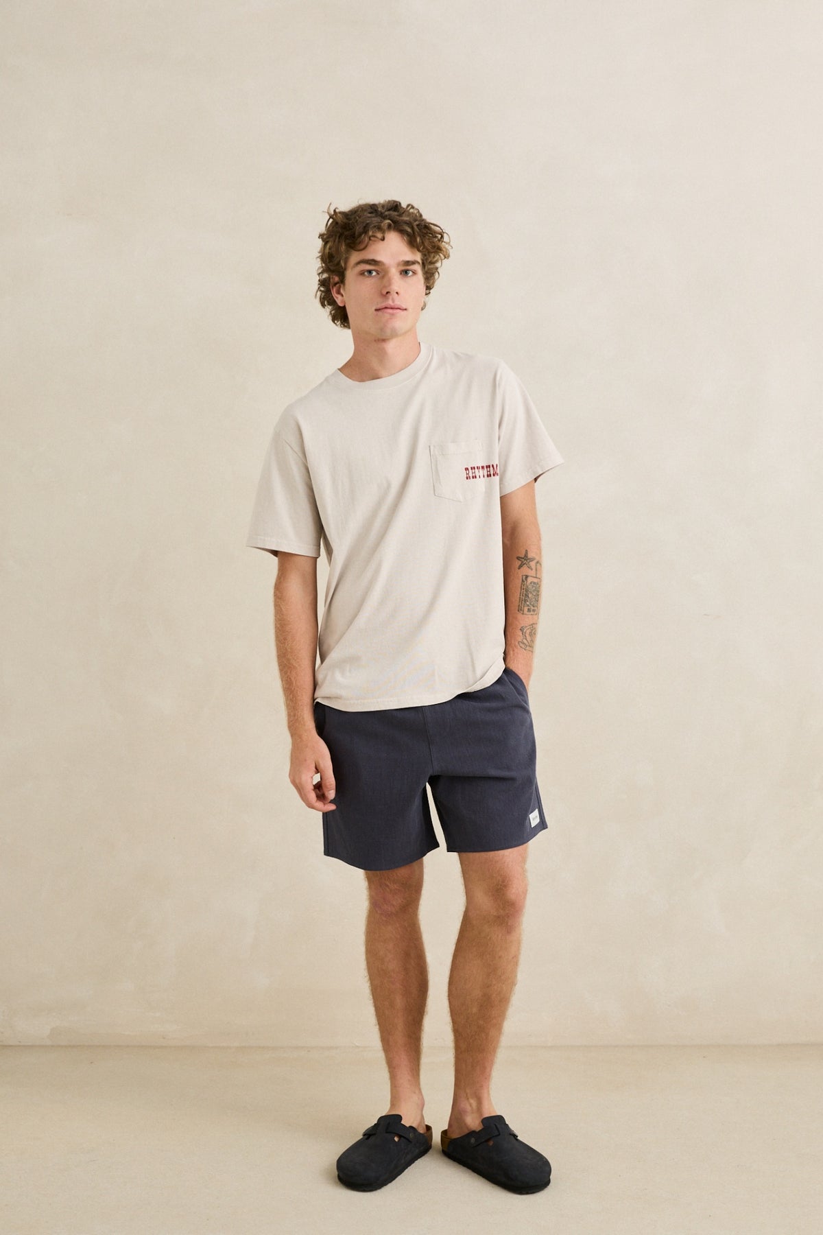 Rhythm Durango Vintage Pocket SS T-Shirt Moonrock