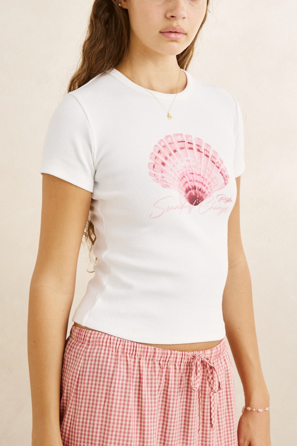 Rhythm Scallop Shell Everyday T-Shirt Vintage White