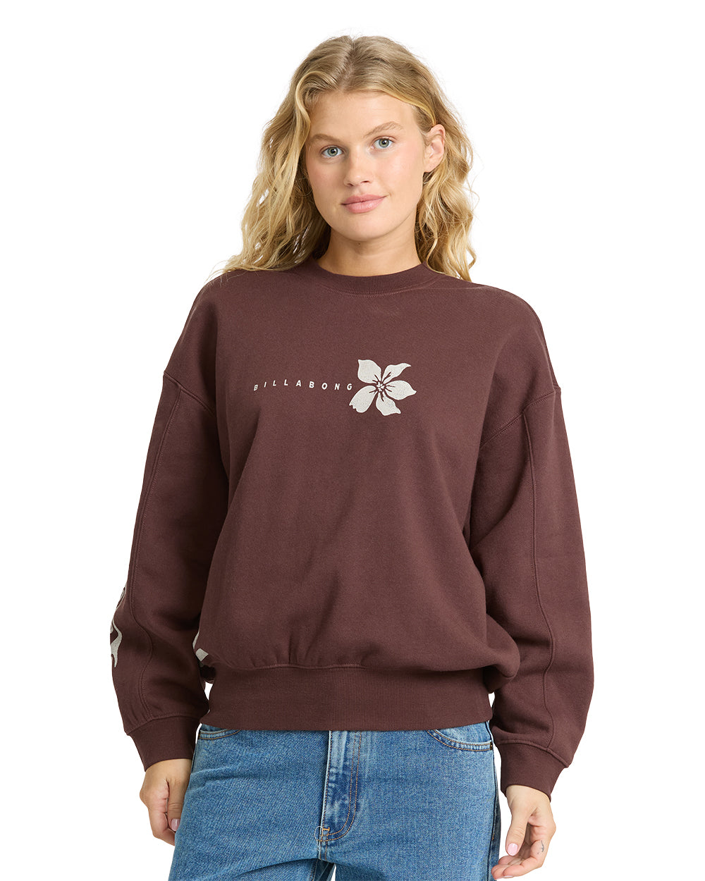 Billabong Surf Club Kendal Crew Fleece Teak