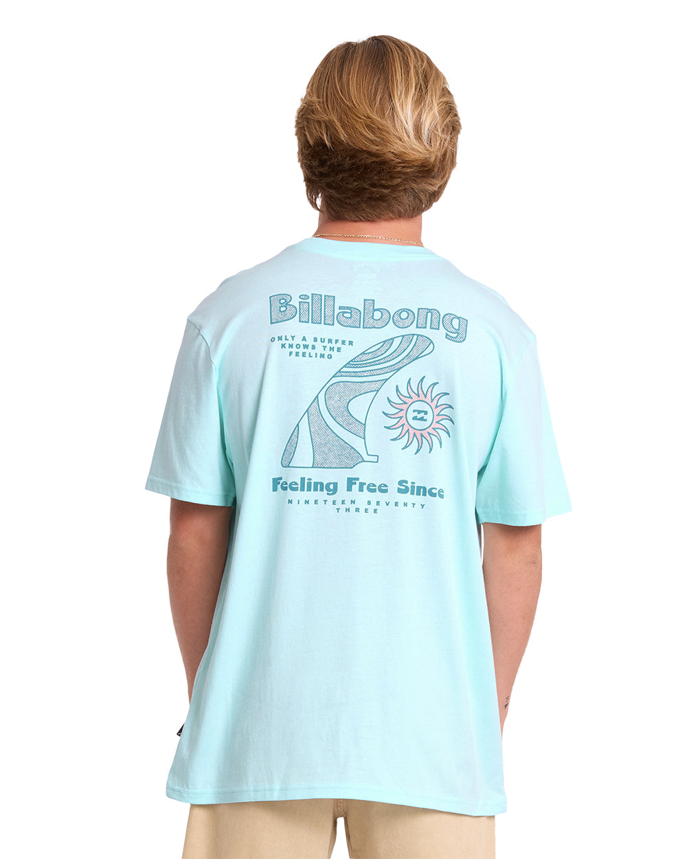 Billabong Single Fin Premium SS T-Shirt Coastal Blue